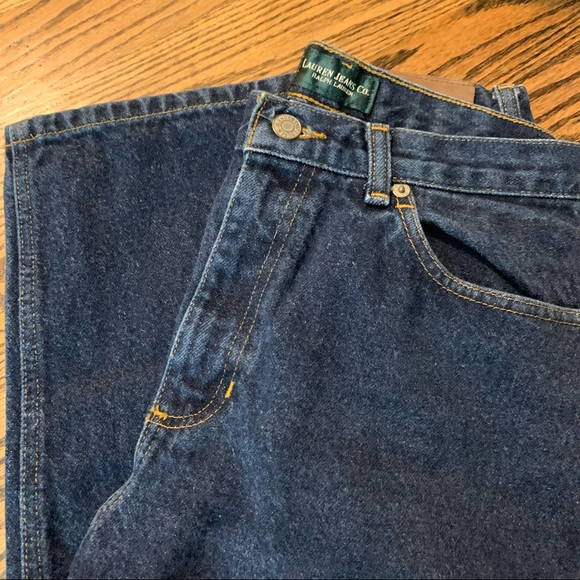 L AUREN JEANS CO. Dark Blue Denim Jeans